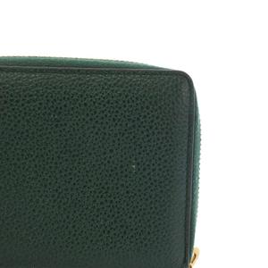 グッチ GUCCI ズゥミ Zumi 長財布 ラウンドファスナー レザー 緑 グリーン 570661 /TK ■OH レディース