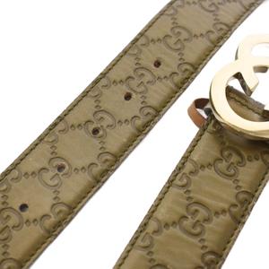 グッチ GUCCI ラブリーハート グッチシマ ベルト ゴールド 245856 /TK48 ■OH レディース