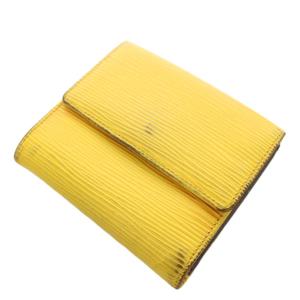 ルイヴィトン LOUIS VUITTON エピ ポルトモネ ビエ カルトクレディ 財布 二つ折り 小銭入れ 黄 イエロー M63489 /AN ■OH レディース