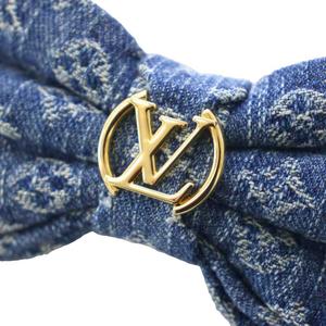 ルイヴィトン LOUIS VUITTON モノグラムデニム バレッタ ヘアアクセサリー 青 M02418 /KH ■OH レディース