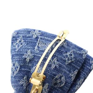 ルイヴィトン LOUIS VUITTON モノグラムデニム バレッタ ヘアアクセサリー 青 M02418 /KH ■OH レディース