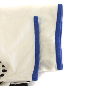 ルイヴィトン LOUIS VUITTON 23SS Tシャツ カットソー 半袖 ロゴ ボーダー S 白 ホワイト 青 ブルー RW232W OB0 FPTB06 /YM レディース