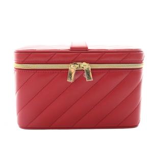 イヴサンローラン YVES SAINT LAURENT ノベルティ バニティバッグ ポーチ レザー 赤 レッド /KU ■OH レディース