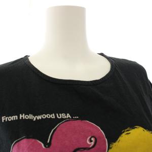 ヒステリックグラマー HYSTERIC GLAMOUR コートニーラブ Tシャツ カットソー プリント 半袖 ドルマンスリーブ F 黒 ブラック 01172CT06 /HN レディース