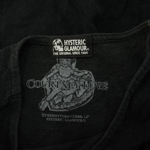 ヒステリックグラマー HYSTERIC GLAMOUR コートニーラブ Tシャツ カットソー プリント 半袖 ドルマンスリーブ F 黒 ブラック 01172CT06 /HN レディース