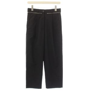 エムエムシックス メゾンマルジェラ MM6 Maison Margiela ジップデザインパンツ スラックス 40 黒 S62KB0047 S52747 /KH レディース