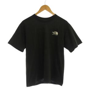ザノースフェイス THE NORTH FACE Tシャツ S 黒 クルーネック 半袖 ロゴプリント /JP メンズ