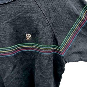 ヒステリックグラマー HYSTERIC GLAMOUR RAINBOW PANDA刺繍 ビッグTシャツ カットソー ロンT F 黒 ブラック 長袖 01183CL03 /YM レディース