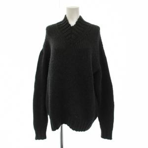 オーラリー AURALEE 20AW SUPER FINE WOOL AIRY KNIT V-NECK P/O ニット セーター 長袖 ウール 1 黒 A20AP02TA /BM レディース