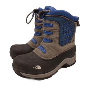 ザノースフェイス THE NORTH FACE スノーブーツ ショートブーツ スエード 20.5cm グレー 青 ブルー /KU キッズ