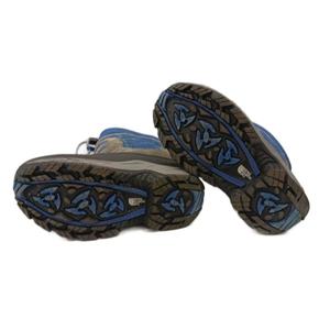 ザノースフェイス THE NORTH FACE スノーブーツ ショートブーツ スエード 20.5cm グレー 青 ブルー /KU キッズ
