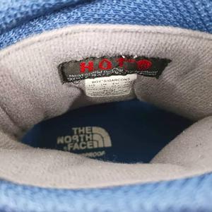 ザノースフェイス THE NORTH FACE スノーブーツ ショートブーツ スエード 20.5cm グレー 青 ブルー /KU キッズ