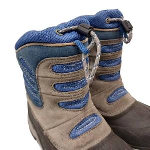 ザノースフェイス THE NORTH FACE スノーブーツ ショートブーツ スエード 20.5cm グレー 青 ブルー /KU キッズ