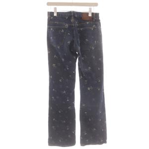 ヒステリックグラマー HYSTERIC GLAMOUR デニムパンツ サクランボ チェリー柄 ジーンズ F 青 ブルー 2AP-0540 /☆G レディース