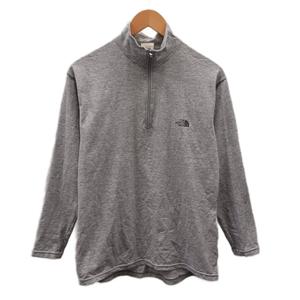 ザノースフェイス THE NORTH FACE Tシャツ カットソー 長袖 ハーフジップ ロゴ L グレー NU65300 /AN メンズ