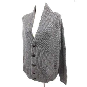 アバントア avanttoi ニット カーディガン ショールカラー グレー /☆G  