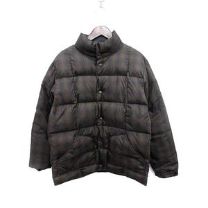 ステューシー STUSSY ダウンジャケット リバーシブル M 茶 黒 /YH  