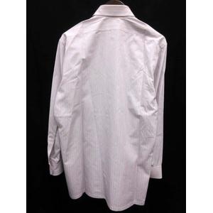 シャルベ Charvet シャツ ストライプ 長袖 40 赤 グレー /EK メンズ