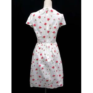 PRADA プラダ(38)ワンピース/白/7分袖/ひざ丈/