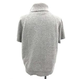 BURBERRY グレー ハイネック 半袖ニット15 バーバリー BURBERRY ニット タートルネック 半袖 カシミヤ 15
