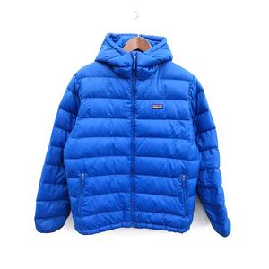 美品 パタゴニア ダウンセーターフーディ ダウンジャケット M ブルー 青 パタゴニア Patagonia ダウンジャケット ハイロフト ダウンセーター