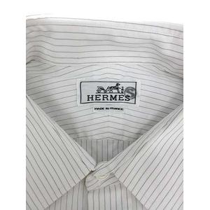 エルメス HERMES シャツ ビジネス ワイシャツ 長袖 ストライプ 16/41 