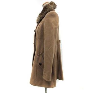 Burberry Blue label ベージュコート ラビットファー バーバリーブルー