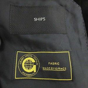 シップス SHIPS テーラード ジャケット ベロア 48 黒 /☆G メンズ 081 