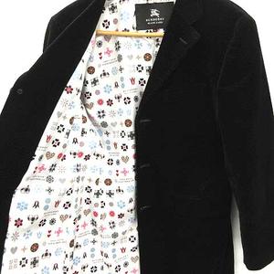 専用！バーバリーブラックレーベル　メンズ　ベロアチェスターコート裏地モノグラム バーバリーブラックレーベル BURBERRY BLACK LABEL チェスターコート