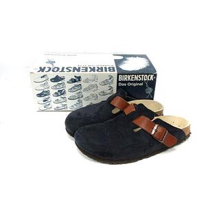 ビルケンシュトック BIRKENSTOCK ボストン サンダル スエード 24.5 紺