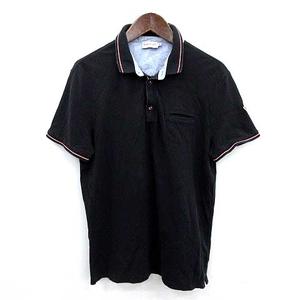 MONCLER POLO MANICA CORTA ネイビー ポロシャツ タグ付 正規品 MONCLER MAGLIA POLO MANICA CORTA ネイビー M