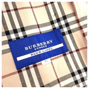 BURBERRY BLUE LABEL チェック柄パーカー 38 Burberry Blue Label チェック柄パーカーサイズ38 訳あり