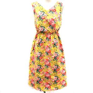 トータリテ Totalite 18ss ワンピース 花柄 フレア ひざ丈 黄 イエロー 赤 レッド Ek レディース 081 ベクトルパーク