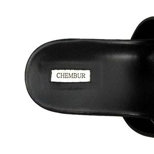 新品未使用品 CHENBURチェンバーサンダル チェンバー CHEMBUR サンダル ミュール フラット リボン レザー