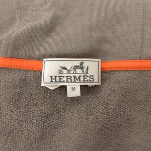 エルメス HERMES パーカー スウェット 長袖 ジップアップ ブラウン