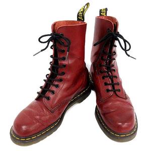 ドクターマーチン DR.MARTENS 10ホール ブーツ レザー UK8 ワイン