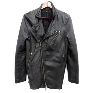 ノーアイディーレザージャケット 50%OFF【NO ID.(ノーアイディー)】ｼｰﾌﾟﾚｻﾞｰﾅﾎﾟﾚｵﾝｼｮｰﾄJKT