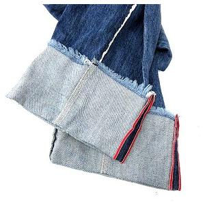 ディーゼル DIESEL 18AW デニムパンツ WIDEE-F ロールアップ
