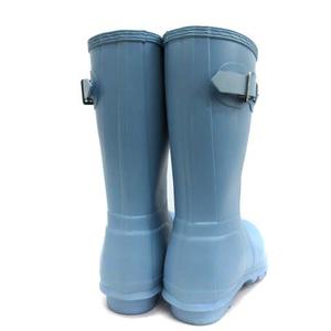 ハンター HUNTER レインブーツ 長靴 ラバー ショート US8 水色 ブルー
