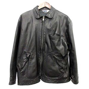 グッドイナフ GOODENOUGH レザージャケット ジップアップ ブルゾン M