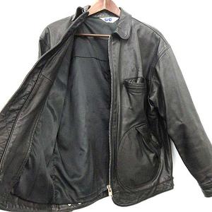 グッドイナフ GOODENOUGH レザージャケット ジップアップ ブルゾン M