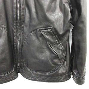 グッドイナフ GOODENOUGH レザージャケット ジップアップ ブルゾン M