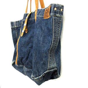 ダブルアールエル RRL ラルフローレン デニム トートバッグ USED