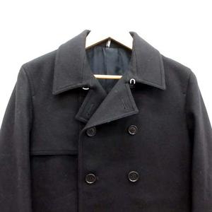 ディオールオム Dior HOMME ピーコート Pコート ウール 44 黒 ブラック 