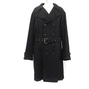 【専用】EMPORIO ARMANI ブラック トレンチコート エンポリオアルマーニ EMPORIO ARMANI トレンチコート ロング 内ボア