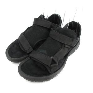 アグ UGG テバ Teva スポーツサンダル ファー ムートン 25.0cm 黒 