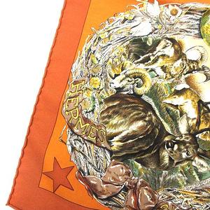 エルメス HERMES スカーフ カレ90 テキサス 動植物図鑑 TEXAS WILDLIFE