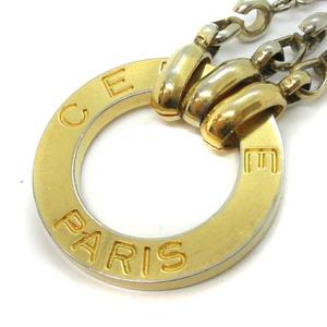 セリーヌ CELINE ロゴリングバッグチャーム キーホルダー チェーン 