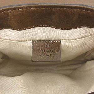 グッチ GUCCI バンブー ショルダーバッグ レザー チェーン ファー 