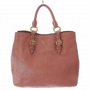みぅみぅ ミュウミュウ miumiu トートバッグ ハンドバッグ レザー ロゴ ピンク